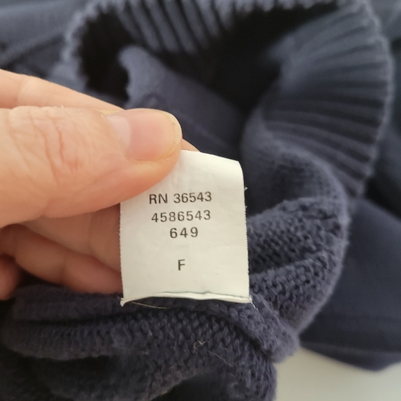 Mens Izod 100% Cotton Navy on Navy Diamond pattern Sweater Size Large - Picture 10 of 10